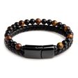 Tiger s Eye Leather Bracelet – Boost Your Strength and Mental Clarity For Sale