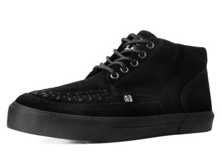 TUK Black Suede 5-Eye Creeper Sneaker A3153 Online