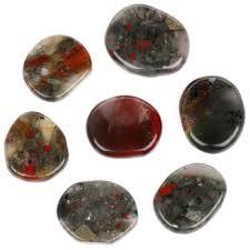 African Blood Stone Worry Stone - for protection and support from negativity Online Hot Sale