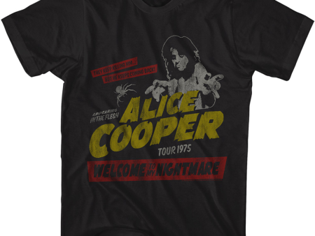 Alice Cooper WTMN Tour 1975 T-Shirt For Sale