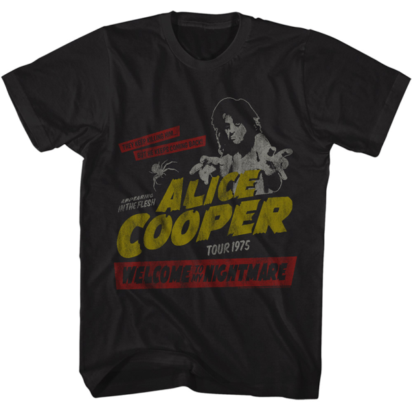 Alice Cooper WTMN Tour 1975 T-Shirt For Sale