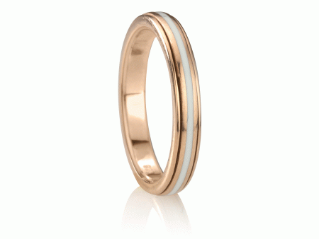 Virtue Stackable Anxiety Ring in 14 KT Rose Gold Online Sale