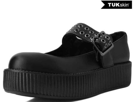 TUK Black Mary Jane Creeper V9595L Cheap