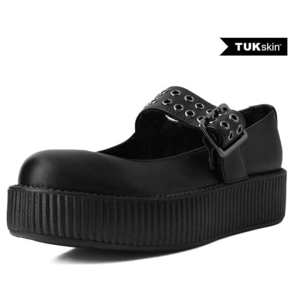 TUK Black Mary Jane Creeper V9595L Cheap