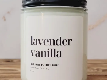 Lavender Vanilla Soy Candle – Soothing Aromas Supply