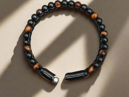 Tiger s Eye Leather Bracelet – Boost Your Strength and Mental Clarity For Sale