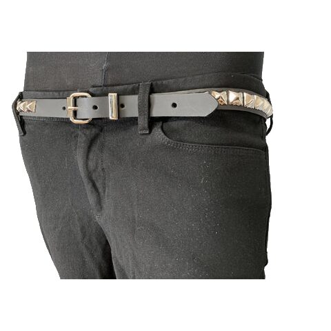 Single Row Pyramid Stud Leather Belt For Cheap