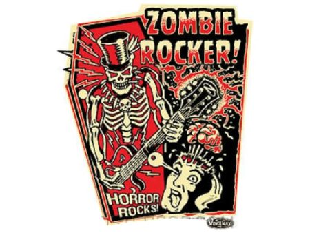 Vince Ray Zombie Rocker Sticker For Cheap