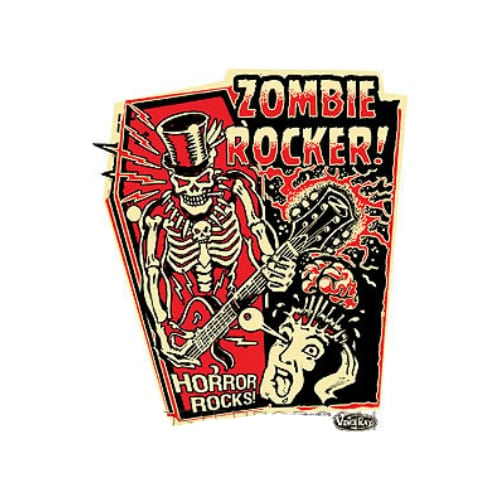 Vince Ray Zombie Rocker Sticker For Cheap