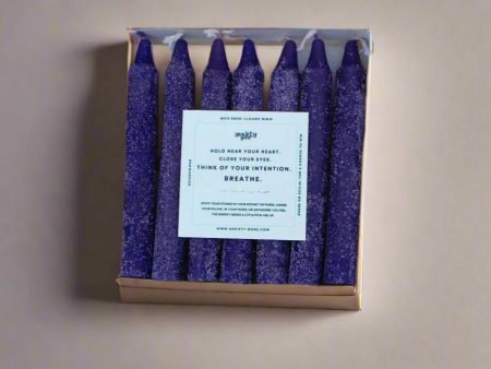 Amethyst 4  Pillar Candle – Elevate Your Spiritual Energy with Crystal Healing Sale