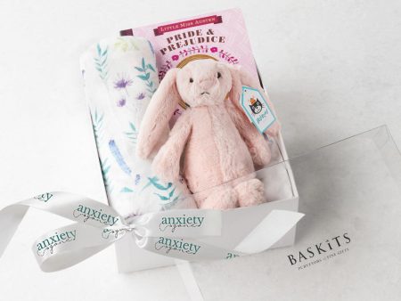 Bedtime Snuggles New Baby Gift Basket for Girls | Pink Hot on Sale