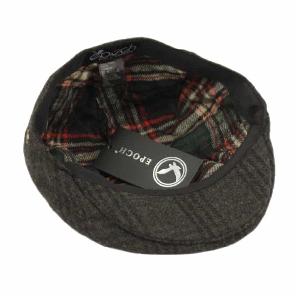 Brown and Red Plaid Wool Ivy Cap Supply