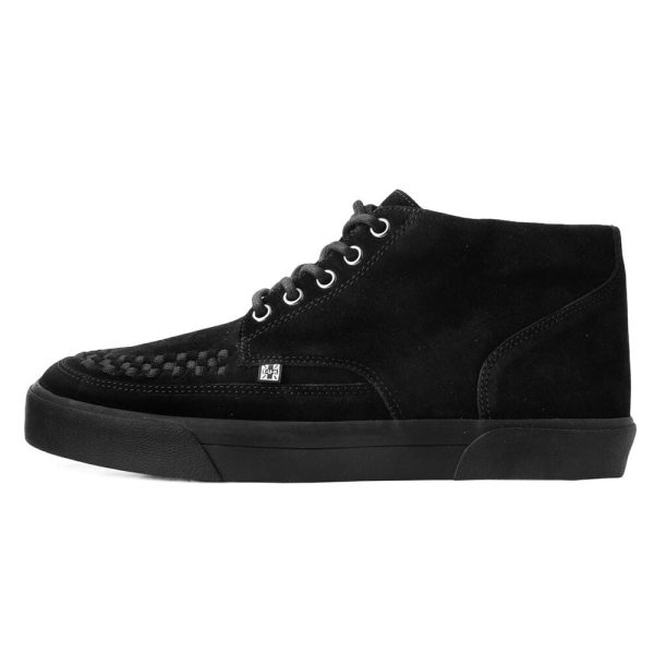 TUK Black Suede 5-Eye Creeper Sneaker A3153 Online