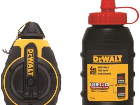 DEWALT 3:1 Chalk Reel With Red Chalk Fashion