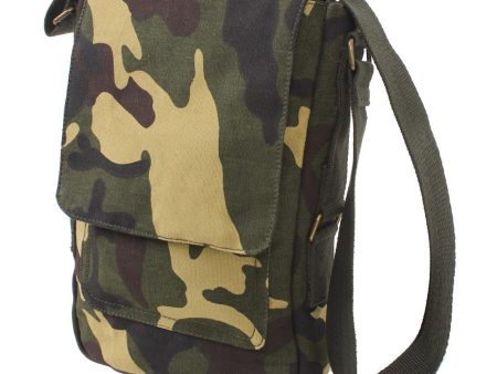 Woodland Camo Canvas Military Tech Bag Fashion