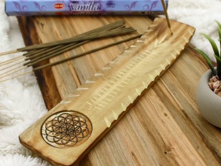 Flower of Life Wood Incense Holder Online Hot Sale