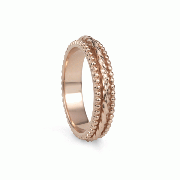 Chakra Rose Gold Vermeil Spinning Anxiety Ring Online now