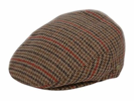 Brown and Red Plaid Wool Ivy Cap Supply