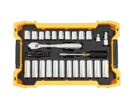 DEWALT 3 8&1 2In Dr 85Pc Mts + Ts Trays & Lid Sale