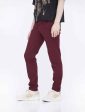 Burgundy Skinny Jeans by Neo Blue Online Sale