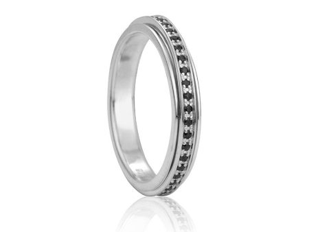 Eclipse Silver Fidget Ring For Discount