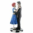 50s Skeleton Couple Dancing Figurine For Sale