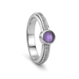 Calm Amethyst Crystal Fidget Ring Hot on Sale