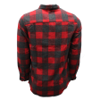 Red and Charcoal Plaid Flannel Online now