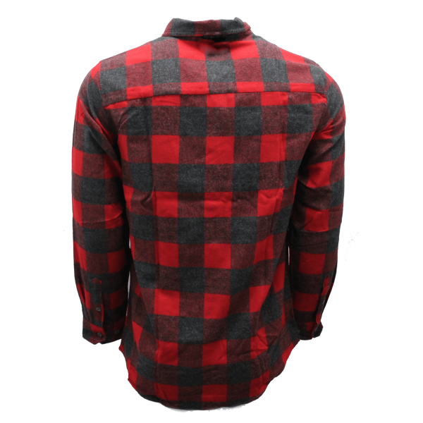 Red and Charcoal Plaid Flannel Online now