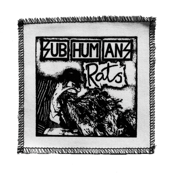 Subhumans Rats White Cloth Patch on Sale