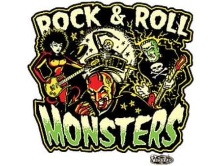 Vince Ray Rock and Roll Monsters Sticker Cheap