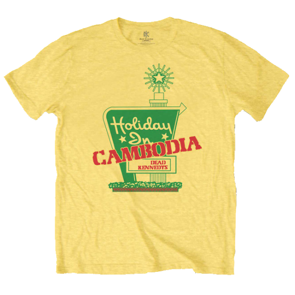 Dead Kennedys Holiday in Cambodia Yellow T-Shirt Online now