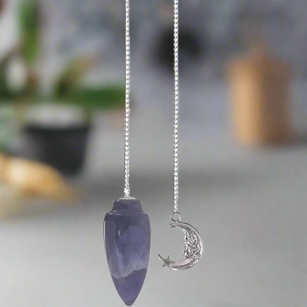 Amethyst Pendulum with Moon Chain – Clarity, Balance, and Restful Sleep Fashion