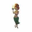 Aaron Marshall Red Head Hula Girl Sticker For Sale