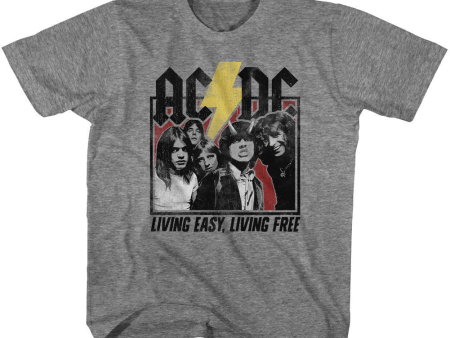 AC DC Living Easy Living Free Kids T-Shirt Online Sale