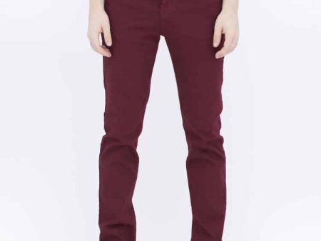 Burgundy Skinny Jeans by Neo Blue Online Sale