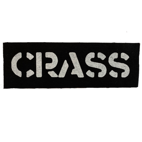 Crass Logo Black Cloth Patch Online now