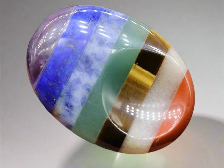 7 Chakra Bonded Worry Stone – Align Your Energy and Find Inner Calm Cheap