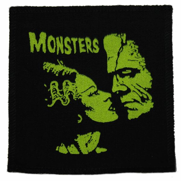 The Bride of Frankenstein Monsters in Love Cloth Patch For Cheap