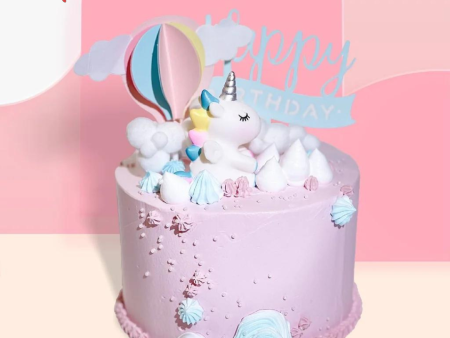 [PRE-ORDER] Yippii Unicorn Cake 6 Inch (With Toy) Hot on Sale