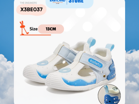 Katetu Crtartu Trendy and Comfort Kids Sandal Shoes for Summer X3BE037 - WhiteBlue2 (13cm) Cheap