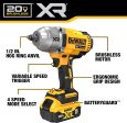 DEWALT 20V MAX* XR 1 2 in. High Torque Impact Wrench with Hog Ring Anvil with (1) 5.0 Ah Battery and Charger Kit Online