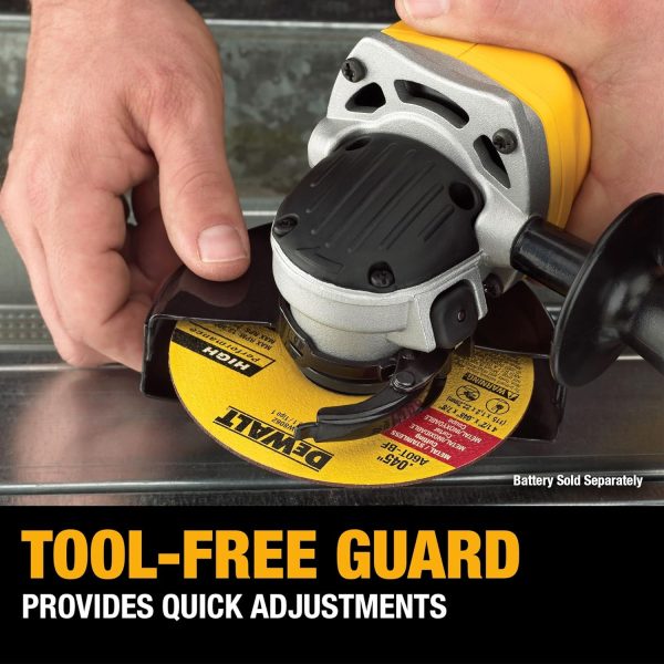 DEWALT 20V MAX Cordless 4.5 in. - 5 in. Angle Grinder (Tool Only) on Sale