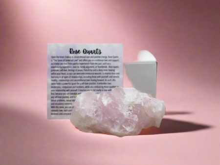 Large Rose Quartz Crystal for Anxiety, Love and Emotional Trauma Online now