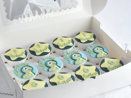 Yippii Cupcake - Dinosaur 9pcs (Fondant) Hot on Sale