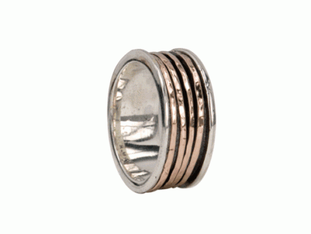 Moon Sterling Silver Meditation Ring Fashion