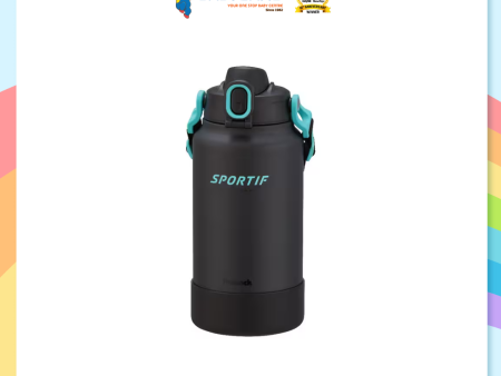 Peacock AJK-R200 2.0L SUS316 One Touch Sports Bottle (Graphite Black) For Sale