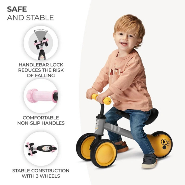 Kinderkraft Balance bike CUTIE - Light Pink (1 year up to 25 kg) Discount