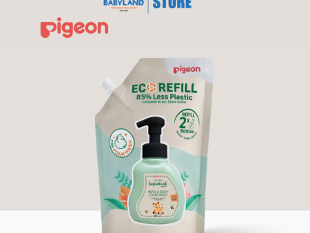 Pigeon Natural Botanical Baby Foam Wash Refill 600ml Supply