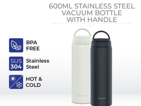 Peacock 600ml Stainless Steel Twist Bottle with Handle Sale